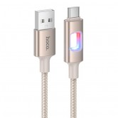 Дата кабель Hoco U144 New USB to Type-C 3A (1.2m) Gold Дата кабель Hoco U144 New USB to Type-C 3A (1.2m) Gold