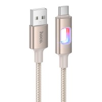 Дата кабель Hoco U144 New USB to Type-C 3A (1.2m) Gold Дата кабель Hoco U144 New USB to Type-C 3A (1.2m) Gold