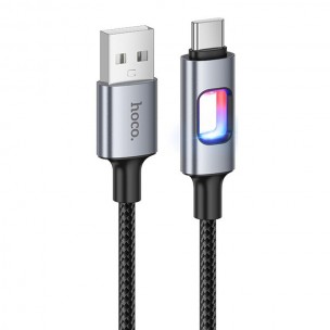 Дата кабель Hoco U144 New USB to Type-C 3A (1.2m) Black Дата кабель Hoco U144 New USB to Type-C 3A (1.2m) Black