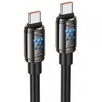 Дата кабель Hoco U143 Joy Type-C to Type-C 240W (1.2m) Black Дата кабель Hoco U143 Joy Type-C to Type-C 240W (1.2m) Black