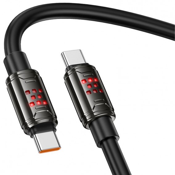 Дата кабель Hoco U143 Joy Type-C to Type-C 240W (1.2m) Black Дата кабель Hoco U143 Joy Type-C to Type-C 240W (1.2m) Black