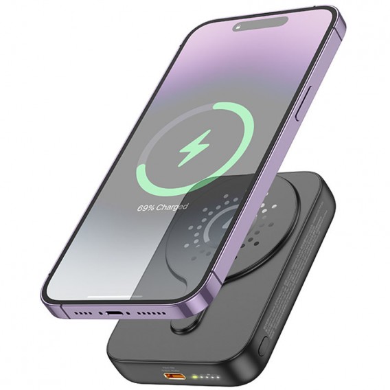 Портативний ЗП Power Bank Hoco J117A Esteem PD20W з БЗП 10000 mAh Black Портативний ЗП Power Bank Hoco J117A Esteem PD20W з БЗП 10000 mAh Black