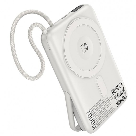 Портативний ЗП Power Bank Hoco Q43 Clever PD20W з БЗП+iWatch Type-C 10000 mAh Silver Портативний ЗП Power Bank Hoco Q43 Clever PD20W з БЗП+iWatch Type-C 10000 mAh Silver