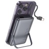 Портативний ЗП Power Bank Hoco Q43 Clever PD20W з БЗП+iWatch Type-C 10000 mAh Metal gray