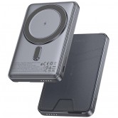 Портативний ЗП Power Bank Hoco Q46 Title PD20W з БЗП+card holder 5000 mAh Silver gray Портативний ЗП Power Bank Hoco Q46 Title PD20W з БЗП+card holder 5000 mAh Silver gray