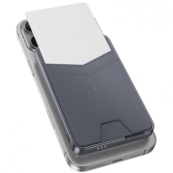 Портативний ЗП Power Bank Hoco Q46 Title PD20W з БЗП+card holder 5000 mAh Silver gray Портативний ЗП Power Bank Hoco Q46 Title PD20W з БЗП+card holder 5000 mAh Silver gray