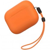 Силиконовый футляр BlueO Liquid silicone для наушников Airpods Pro 3 Orange