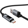 Дата кабель Hoco U148 Lord with display USB to Type-C 100W (1.2m) Black