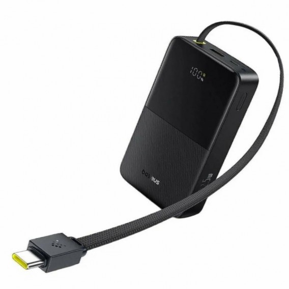 Портативний ЗП Power Bank Baseus EnerFill FC51 Bipow2 Pro 22.5W 20000 mAh (E00277) Black Портативний ЗП Power Bank Baseus EnerFill FC51 Bipow2 Pro 22.5W 20000 mAh (E00277) Black