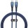 Дата кабель Baseus Glimmer Series Fast Charging Type-C to Type-C 100W 1m (CADH00070) Blue