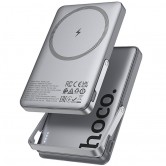Портативний ЗП Power Bank Hoco Q36 Sunlight magnetic suction+holder PD20W з БЗП 5000 mAh Metal grey Портативний ЗП Power Bank Hoco Q36 Sunlight magnetic suction+holder PD20W з БЗП 5000 mAh Metal grey