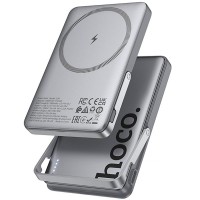 Повербанк Hoco Q36 Sunlight, 5000 мА·год, PD 20 Вт, магнітне бездротове заряджання, сірий / Metal Grey Повербанк Hoco Q36 Sunlight, 5000 мА·год, PD 20 Вт, магнітне бездротове заряджання, сірий / Metal Grey