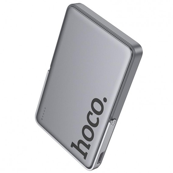 Портативний ЗП Power Bank Hoco Q36 Sunlight magnetic suction+holder PD20W з БЗП 5000 mAh Metal grey Портативний ЗП Power Bank Hoco Q36 Sunlight magnetic suction+holder PD20W з БЗП 5000 mAh Metal grey