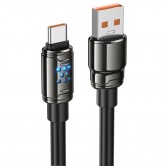 Кабель Hoco U143 Joy USB-A - USB-C, 5 А, 1,2 м, черный / Black