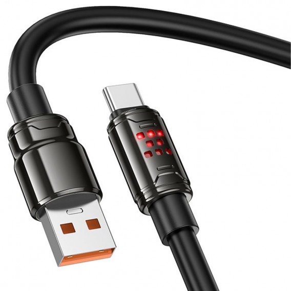 Дата кабель Hoco U143 Joy USB to Type-C 5A (1.2m) Black Дата кабель Hoco U143 Joy USB to Type-C 5A (1.2m) Black