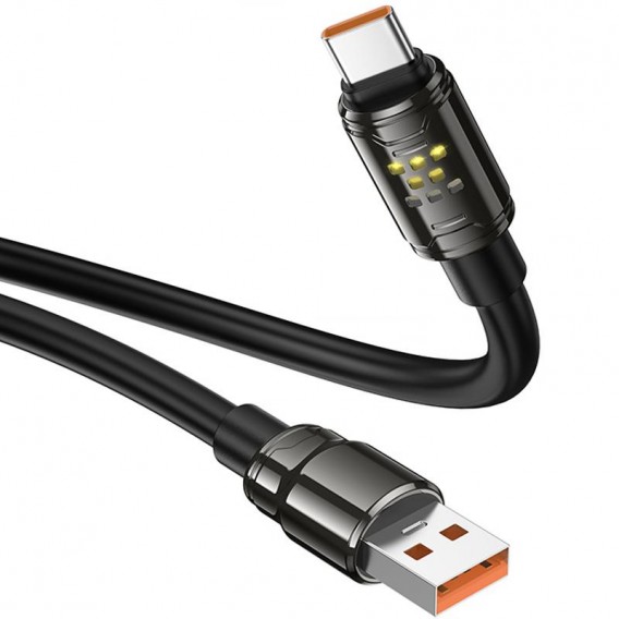 Дата кабель Hoco U143 Joy USB to Type-C 5A (1.2m) Black Дата кабель Hoco U143 Joy USB to Type-C 5A (1.2m) Black