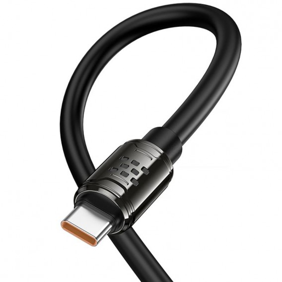 Дата кабель Hoco U143 Joy USB to Type-C 5A (1.2m) Black Дата кабель Hoco U143 Joy USB to Type-C 5A (1.2m) Black