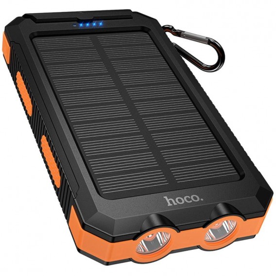 Портативний ЗП Power Bank Hoco J164 Platinum solar 10.5W with lighting 8000 mAh Black Портативний ЗП Power Bank Hoco J164 Platinum solar 10.5W with lighting 8000 mAh Black