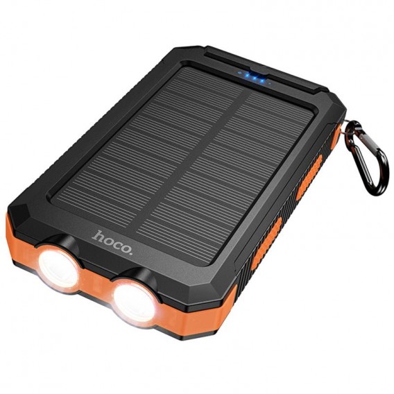 Портативний ЗП Power Bank Hoco J164 Platinum solar 10.5W with lighting 8000 mAh Black Портативний ЗП Power Bank Hoco J164 Platinum solar 10.5W with lighting 8000 mAh Black