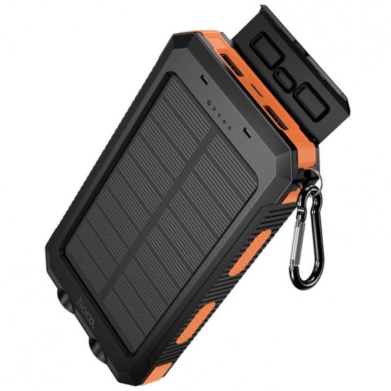 Портативний ЗП Power Bank Hoco J164 Platinum solar 10.5W with lighting 8000 mAh Black Портативний ЗП Power Bank Hoco J164 Platinum solar 10.5W with lighting 8000 mAh Black