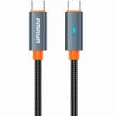 Дата кабель Amaya 58CC Type-C to Type-C 60W (1m) Gray Дата кабель Amaya 58CC Type-C to Type-C 60W (1m) Gray