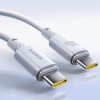 Дата кабель Baseus New Braided Type-C to Type-C 100W (2m) (E0426V) Moon White