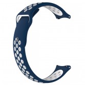 Силіконовий ремінець Active Air для Smart Watch 20mm Midnight Blue / White Силіконовий ремінець Active Air для Smart Watch 20mm Midnight Blue / White