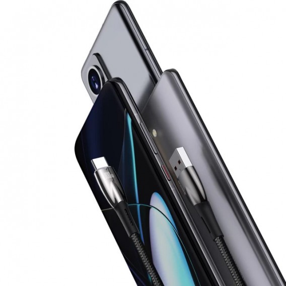 Дата кабель Baseus Glimmer Series Fast Charging Data Cable USB to Type-C 100W 1m (CADH00040) Black Дата кабель Baseus Glimmer Series Fast Charging Data Cable USB to Type-C 100W 1m (CADH00040) Black