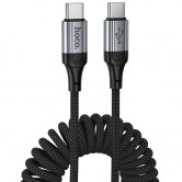 Дата кабель Hoco X121 Nuevo Type-C to Type-C 60W (1.5m) Black