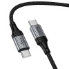 Дата кабель Hoco X121 Nuevo Type-C to Type-C 60W (1.5m) Black