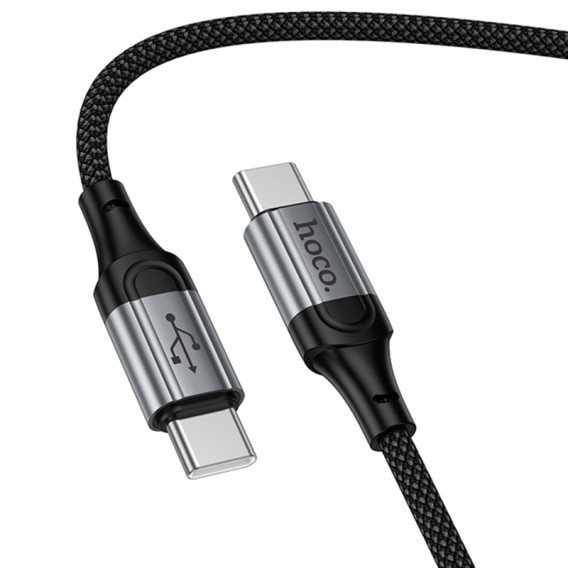 Дата кабель Hoco X121 Nuevo Type-C to Type-C 60W (1.5m) Black Дата кабель Hoco X121 Nuevo Type-C to Type-C 60W (1.5m) Black