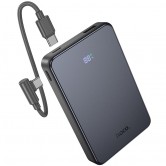 Power Bank Hoco J170 Starlight 10 000 мА·год, 22,5 Вт PD20W, з кабелем USB-C - USB-C, Сірий металік / Metal Gray