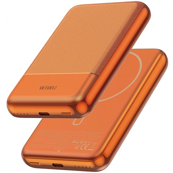 Портативний ЗП Power Bank WIWU P089 Seraph PD20W з БЗП 10000 mAh Orange Портативний ЗП Power Bank WIWU P089 Seraph PD20W з БЗП 10000 mAh Orange