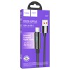 Дата кабель Hoco U125 Benefit 5A USB to Type-C with display (1.2m) Black