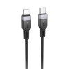 Дата кабель Hoco X109 Energy silicone Type-C to Lightning (1m) Black