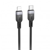 Дата кабель Hoco X109 Energy silicone Type-C to Lightning (1m) Black