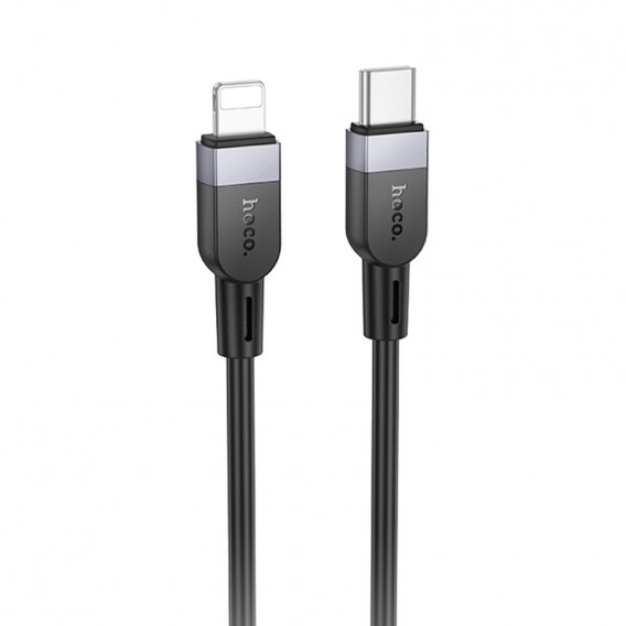Дата кабель Hoco X109 Energy silicone Type-C to Lightning (1m) Black