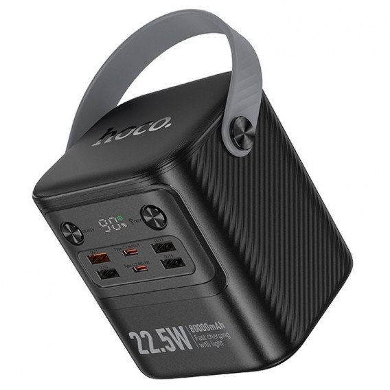 Портативний ЗП Power Bank Hoco J152 Tough 22.5W+PD20W 80000 mAh Black Портативний ЗП Power Bank Hoco J152 Tough 22.5W+PD20W 80000 mAh Black