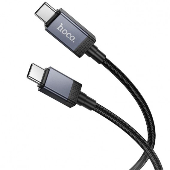 Дата кабель Hoco X118 Generous with display Type-C to Type-C 60W (1m) Black Дата кабель Hoco X118 Generous with display Type-C to Type-C 60W (1m) Black