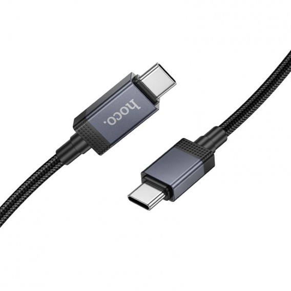 Дата кабель Hoco X118 Generous with display Type-C to Type-C 60W (1m) Black Дата кабель Hoco X118 Generous with display Type-C to Type-C 60W (1m) Black