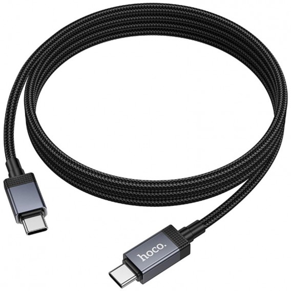 Дата кабель Hoco X118 Generous with display Type-C to Type-C 60W (1m) Black Дата кабель Hoco X118 Generous with display Type-C to Type-C 60W (1m) Black