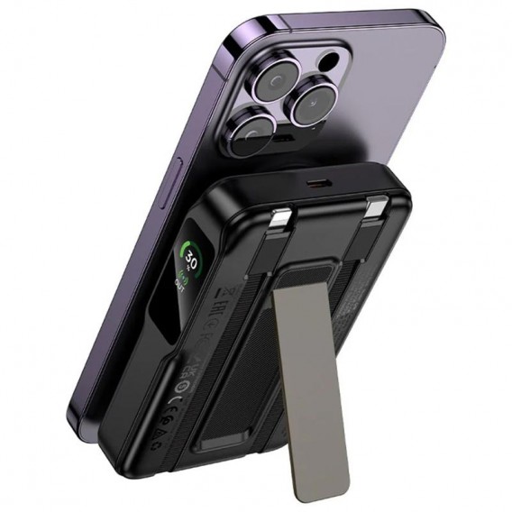 Портативний ЗП Power Bank Hoco Q48 Core PD20W з БЗП+iWatch 10000 mAh Black Портативний ЗП Power Bank Hoco Q48 Core PD20W з БЗП+iWatch 10000 mAh Black