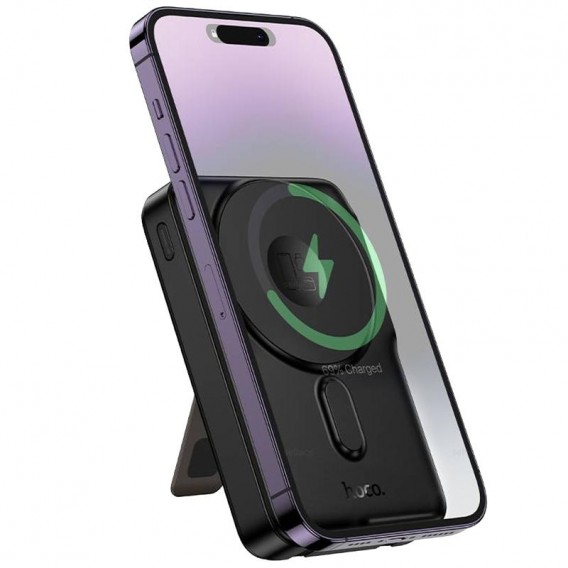 Портативний ЗП Power Bank Hoco Q48 Core PD20W з БЗП+iWatch 10000 mAh Black Портативний ЗП Power Bank Hoco Q48 Core PD20W з БЗП+iWatch 10000 mAh Black