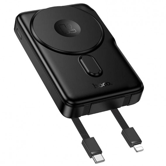 Портативний ЗП Power Bank Hoco Q48 Core PD20W з БЗП+iWatch 10000 mAh Black Портативний ЗП Power Bank Hoco Q48 Core PD20W з БЗП+iWatch 10000 mAh Black