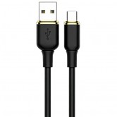 Дата кабель Amaya 89C USB to Type-C 3A (1m) Black Дата кабель Amaya 89C USB to Type-C 3A (1m) Black