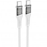 Дата кабель Hoco U111 Discovery Edition Type-C to Type-C 60W (1.2m) Grey