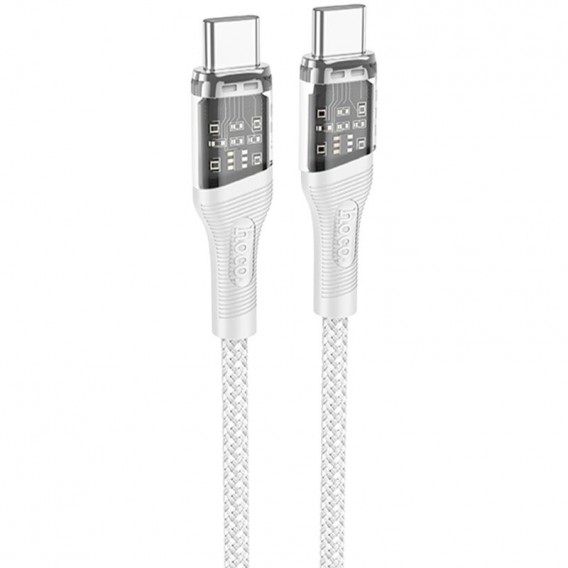 Дата кабель Hoco U111 Discovery Edition Type-C to Type-C 60W (1.2m) Grey