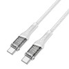 Дата кабель Hoco U111 Discovery Edition Type-C to Type-C 60W (1.2m) Grey