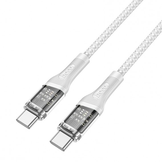 Дата кабель Hoco U111 Discovery Edition Type-C to Type-C 60W (1.2m) Grey Дата кабель Hoco U111 Discovery Edition Type-C to Type-C 60W (1.2m) Grey