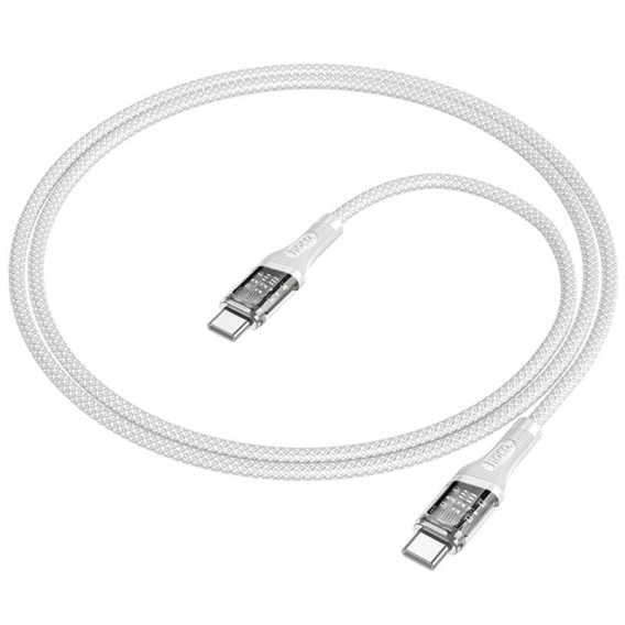 Дата кабель Hoco U111 Discovery Edition Type-C to Type-C 60W (1.2m) Grey Дата кабель Hoco U111 Discovery Edition Type-C to Type-C 60W (1.2m) Grey